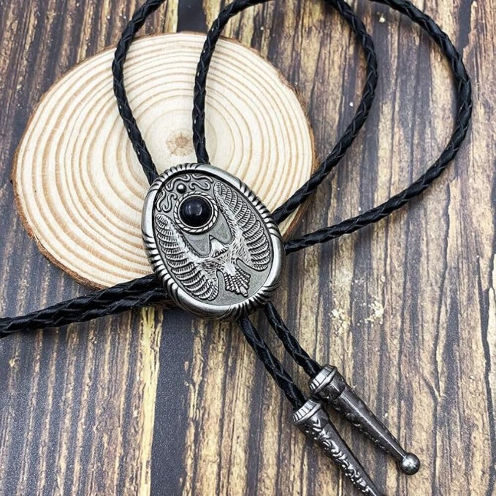 Bolo tie Black Stone